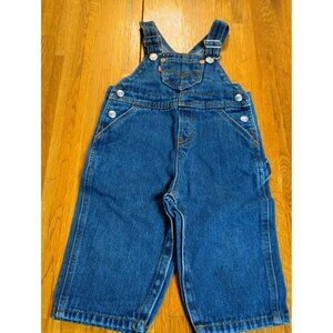 Vintage Levi denim overalls adjustable strap boys 18 months